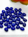 6x8MM Lapis Lazuli Cabochon | Pack of 4 Pcs | AAA Quality | Lapis Cabochons | Lapis oval Cabochons | Lapis Golden Pyrite,