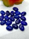 10X14MM Lapis Lazuli Cabochon | Pack of 2 Pcs | AAA Quality | Lapis Cabochons | Lapis oval Cabochons | Lapis Golden Pyrite,