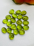 Peridot Oval 9X11 MM Cabochons, AA Quality , Pack of 1 Pcs. natural peridot .