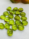 Peridot Oval 9X11 MM Cabochons, AA Quality , Pack of 1 Pcs. natural peridot .