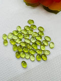 5X7MM Peridot  Oval Cabochons, Good Quality , Pack of 5 Pcs.