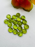 11MM Peridot Round Cabs , pack of 1 Pc. Natural Peridot cabochon, loose gemstone cab.