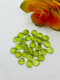 9MM Peridot Round Cabs , pack of 1 Pc. Natural Peridot cabochon, loose gemstone cab.