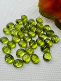 Peridot Oval 6X8MM Cabochons, AA Quality , Pack of 2 Pcs. natural peridot .