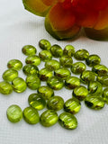 Peridot Oval 6X8MM Cabochons, AA Quality , Pack of 2 Pcs. natural peridot .