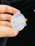 Moonstone Cabochon 44X36MM Blue Flash Code D3 Natural Rainbow Moonstone Cabochon Weight 31.2-gm AAA . Moonstone Cabs