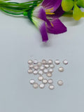 Morganite Round Cabochon • 4 mm Size • Pack of 10 Pcs • AAA Quality • Natural Morganite Round Cabochon • Morganite Cabs