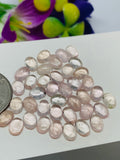 Morganite Oval Cabochon • 5x7 mm Size  • Pack of 10 Pcs •  AAA Quality • Natural Morganite  Cabochon • Morganite Cabs