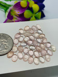 Morganite Oval Cabochon • 5x7 mm Size • Pack of 10 Pcs • AAA Quality • Natural Morganite Cabochon • Morganite Cabs