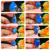 Labradorite Cabochon Code# B13-B20 Blue Color AAA Quality - Natural Labradorite Cabs - Labradorite Stone