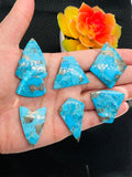 Turquoise copper Cabochon • Code A1-A6 • AAA Quality • Natural Turquoise Cabs • Perfect for Jewelry Making