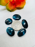 Shattuckite Cabochon Code #S32  Natural gemstone cabochon- pack of 5 pieces, 13.6G - Natural Shattuckite Cabs