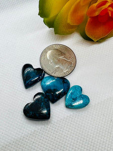 Shattuckite Cabochon Code #S29 Natural gemstone cabochon- pack of 4 pieces, 8.4G - Natural Shattuckite Cabs