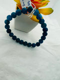 Neon Apatite Carving Bracelet, 8MM Carved Round Beads, length 7.5'' stretch bracelet