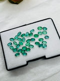 5 Pc.Emerald 4X5 MM Oval Faceted Cut  - Pack of 5 Pcs - Natural Emerald Cut loose Stone  - Origin Zambia,AAA grade