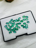 5 Pc.Emerald 4X6 MM Oval Faceted Cut  - Pack of 5 Pcs - Natural Emerald Cut loose Stone  - Origin Zambia,AAA grade