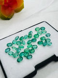 5 Pc.Emerald 4X5 MM Oval Faceted Cut  - Pack of 5 Pcs - Natural Emerald Cut loose Stone  - Origin Zambia,AAA grade