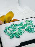 Emerald 4X6 MM Oval Faceted Cut  - Pack of 1 Pcs - Natural Emerald Cut loose Stone  - Origin Zambia,AAA grade