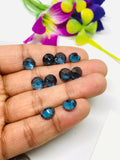 London Blue Topaz 10mm Faceted Round -- AAA Quality - Pack 1 Piece - Natural London Blue Topaz Stone - Loose gemstone