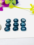 Blue Topaz Faceted Oval - 7x9 mm Size - AAA Quality - Pack 1 Piece - Natural London Blue Topaz Stone - Loose gemstone