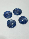 18MM Kyanite Round Cabochons, Kyanite Cabs, Super Fine Quality Cabs, Pack of 1 pc.