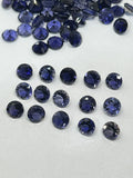 Iolite Round 6MM Faceted • Pack of 4 Pcs • AAA Quality • Iolite Round Cut Stone • Iolite Stones