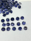 Iolite Round 6MM Faceted • Pack of 4 Pcs • AAA Quality • Iolite Round Cut Stone • Iolite Stones