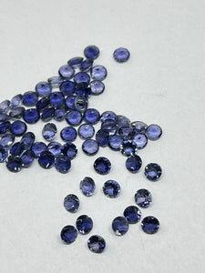 Iolite Round 3MM Faceted • Pack of 10 Pcs • AAA Quality • Iolite Round Cut Stone • Iolite Stones