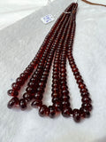 Hessonite Garnet 5-9mm Roundel Beads , necklace of 16" fine color and good quality beads, Origin Mozambique