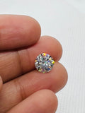6MM white Moissanite faceted round , Pack of 1 PCs, Moissanite faceted with certificate, weight 0.8 carat, color-D, clarity VVS1