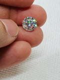 7MM white Moissanite faceted round , Pack of 1 PCs, Moissanite faceted with certificate, weight 1.00 carat, color-D, clarity VVS1