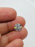 6MM white Moissanite faceted round , Pack of 1 PCs, Moissanite faceted with certificate, weight 0.8 carat, color-D, clarity VVS1