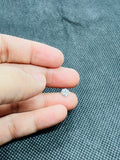 3MM white Moissanite faceted round , Pack of 1 Piece- Moissanite faceted loose stone