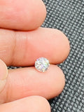 4MM white Moissanite faceted round , Pack of 1 PCs, Moissanite faceted loose stone