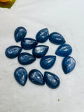 Kyanite 10X14MM Pear Cabochons, Kyanite Cabs, Super Fine Quality Cabs,Pack of 4 pc.