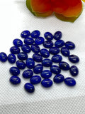 7X9MM Lapis Lazuli Cabochon | Pack of 4 Pcs | AAA Quality |Lapis Cabochons | Lapis oval Cabochons | Lapis Golden Pyrite,