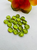 11MM Peridot Round Cabs , pack of 1 Pc. Natural Peridot cabochon, loose gemstone cab.