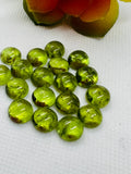 11MM Peridot Round Cabs , pack of 1 Pc. Natural Peridot cabochon, loose gemstone cab.