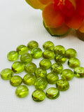 9MM Peridot Round Cabs , pack of 1 Pc. Natural Peridot cabochon, loose gemstone cab.