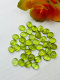 Peridot Oval 7X9MM Cabochons, AA Quality , Pack of 2 Pcs. natural peridot .