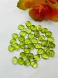 Peridot Oval 7X9MM Cabochons, AA Quality , Pack of 2 Pcs. natural peridot .