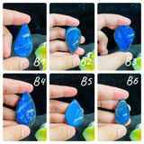 Labradorite Cabochon Code# B1-B6- Blue Color AAA Quality - Natural Labradorite Cabs - Labradorite Stone