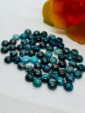 6MM Chrysocolla Round cabochon , (pack of 5 Pc)natural chrysocolla cabs. gemstone cabs. AAA quality cabs.