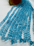 Blue Topaz Faceted Roundel 6-8MM , Top Quality, Blue topaz faceted Beads. Micro faceted, Topaz Necklace, length 16”