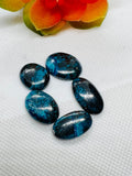 Shattuckite Cabochon Code #S32  Natural gemstone cabochon- pack of 5 pieces, 13.6G - Natural Shattuckite Cabs