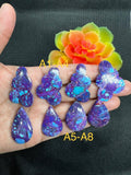 Purple Turquoise Cabochon Code# A1-A8- AAA Quality - Natural Turquoise Cabs -