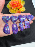 Purple Turquoise Cabochon  Code# A9-A16-  AAA Quality -  Natural Turquoise Cabs -