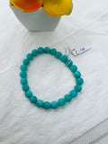 Amazonite carving 8 MM Round Beaded Bracelet . Length in 7.5 Inch Stretch Bracelet, Amazonite carved Bracelet-