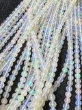 Ethiopian Opal faceted Round 4-7M Beads,16 Inches Strand,Superb Quality,Natural Ethiopian Opal faceted,Precious gemstone, graduated strand