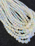 Ethiopian Opal faceted Round 4-7M Beads,16 Inches Strand,Superb Quality,Natural Ethiopian Opal faceted,Precious gemstone, graduated strand